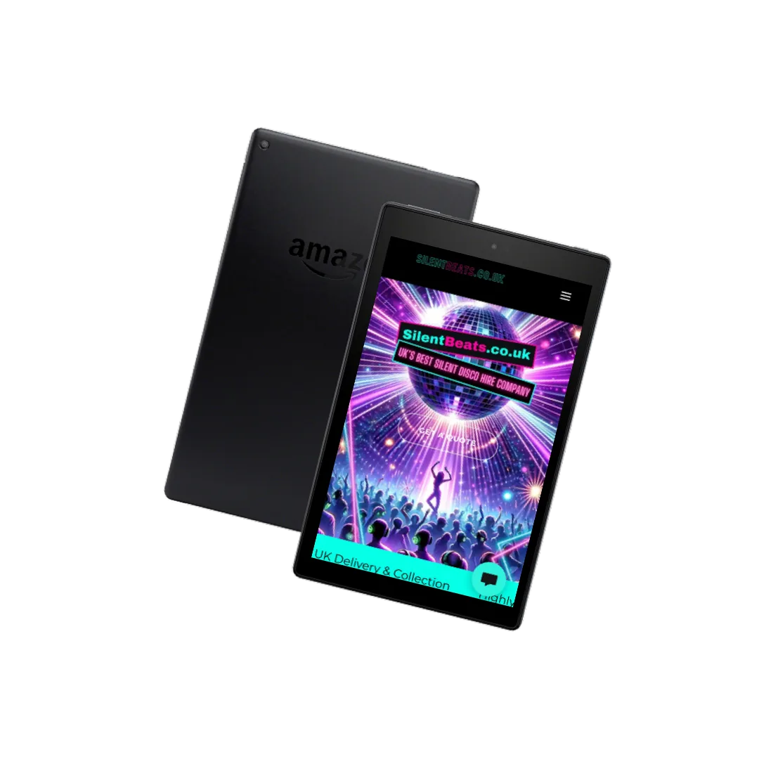 Pre-loaded tablets from SilentBeats for silent disco events