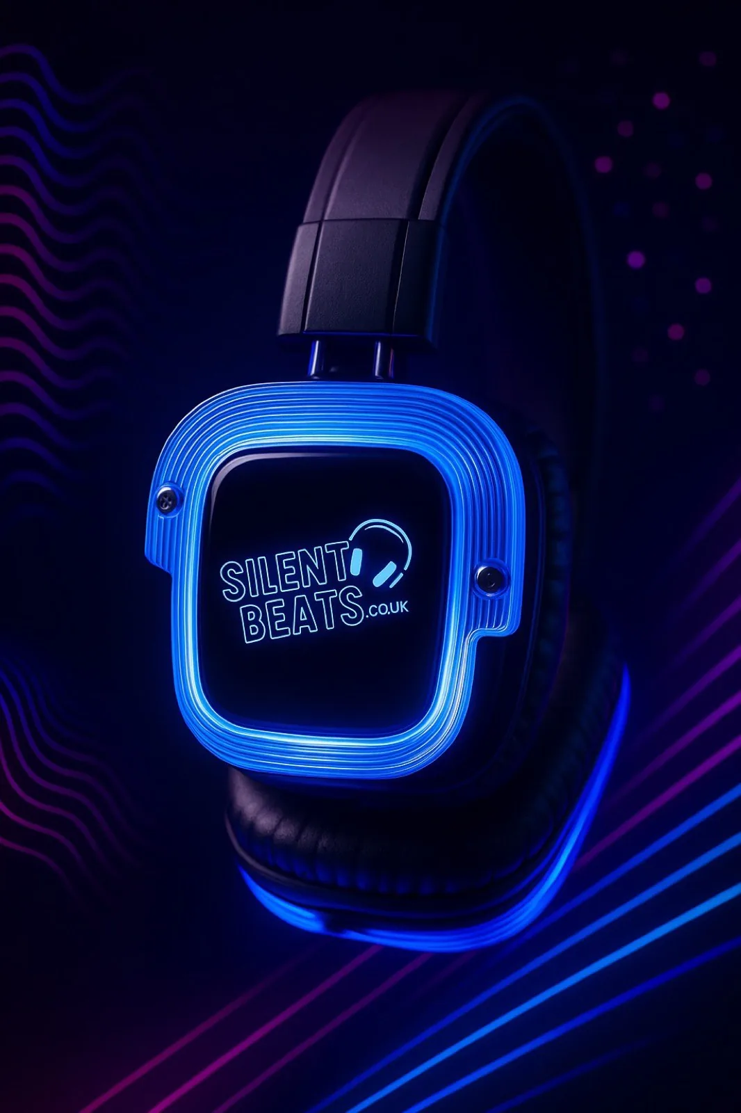 SilentBeats Premium Wireless Headphones with LED Display