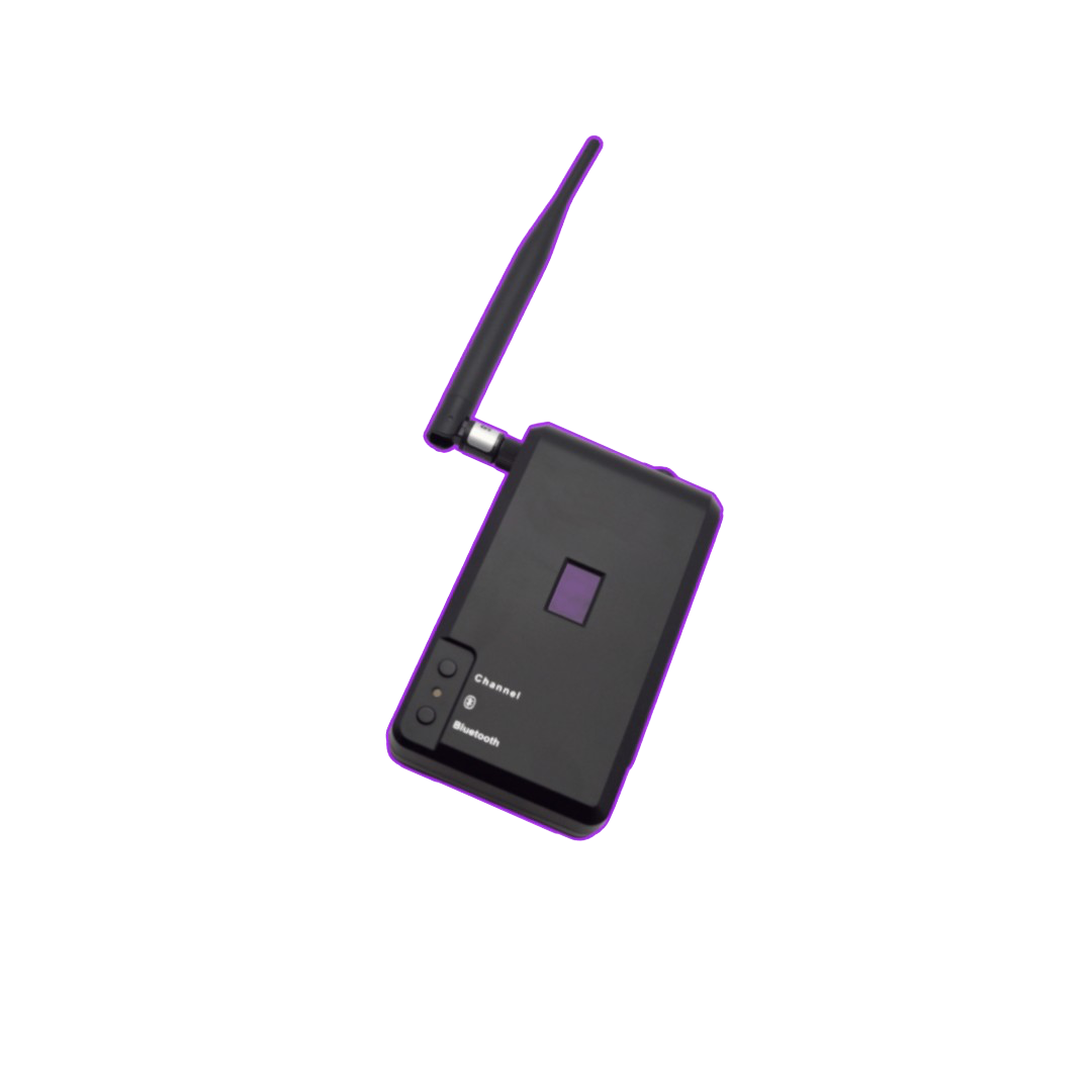 Portable transmitters for silent disco on the go